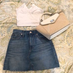 Madewell denim skirt